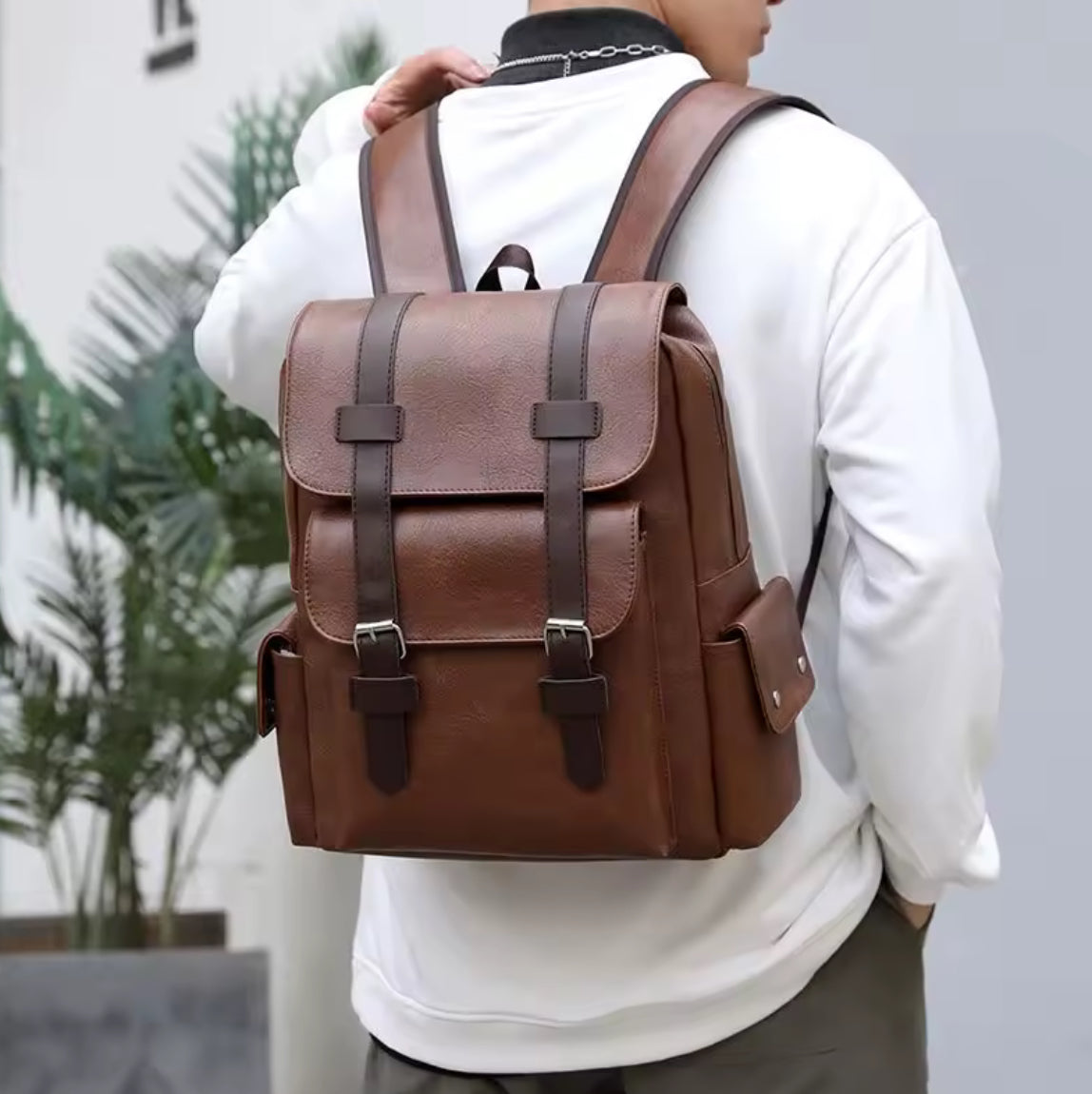 Morral de Cuero Monaco – Diseño Elegante y Espacioso 🎒 Envío Gratis