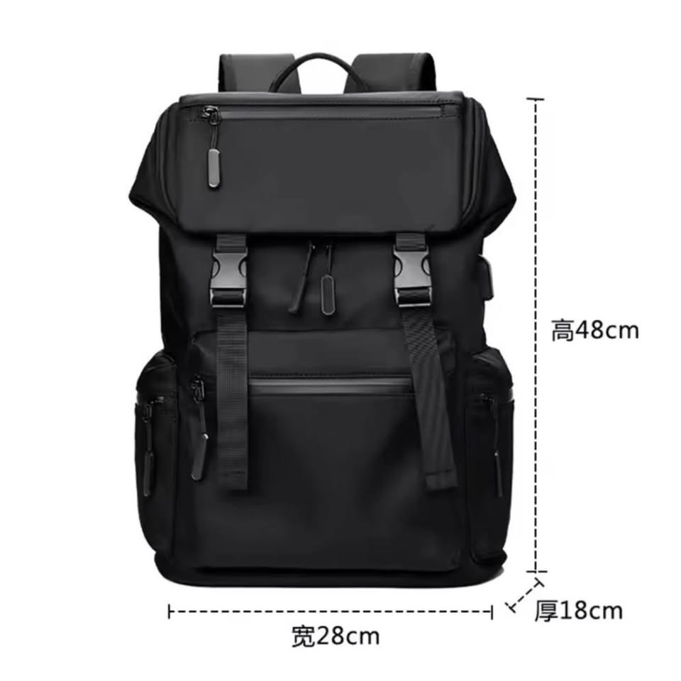 Morral Universitario en Cuero Fino Negro – Ideal para Portátil y Uso Diario 🎒 Envío Gratis