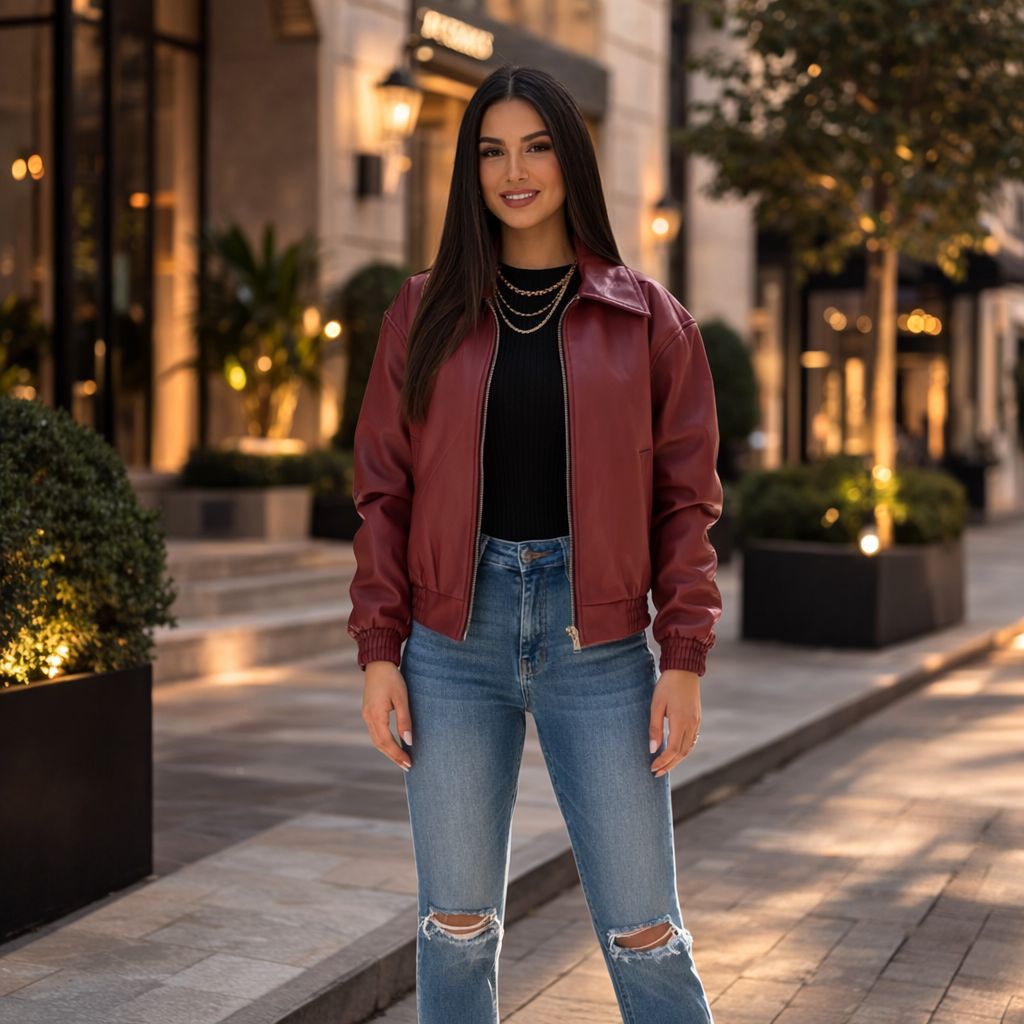 🔥 Chaqueta de Mujer Cuero Oversize: Comodidad y Estilo en una Sola Prenda 🔥