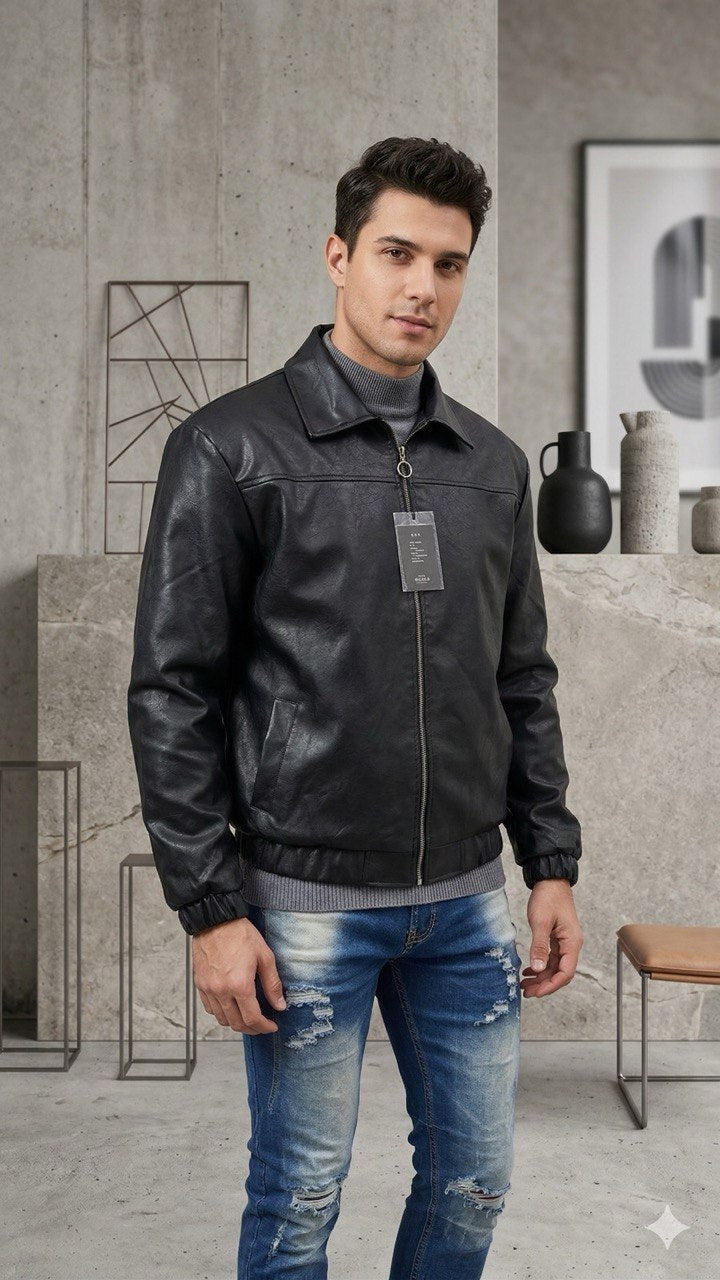 🛡️ Chaqueta Black Edition: El Poder del Cuero Tex en tu Armario ⚡🔥