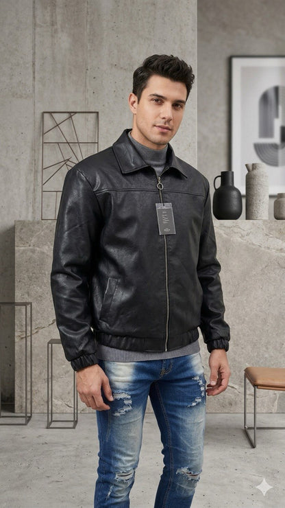 🛡️ Chaqueta Black Edition: El Poder del Cuero Tex en tu Armario ⚡🔥
