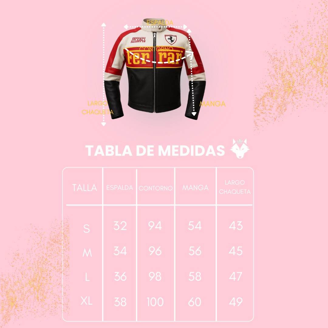 🏎️ VELOCIDAD Y GLAMOUR: CHAQUETA DE MUJER MOTERA FERRARI EDITION 🏎️
