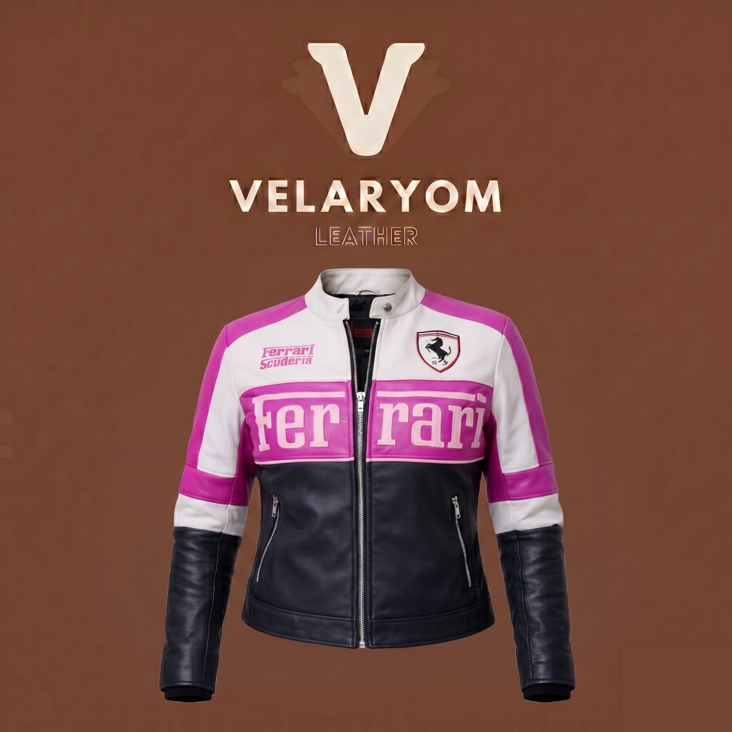 🏎️ VELOCIDAD Y GLAMOUR: CHAQUETA DE MUJER MOTERA FERRARI EDITION 🏎️