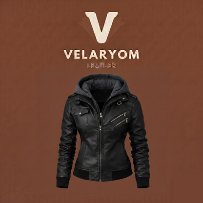 👑 Chaqueta Rust Motera: LaArmadura  de Estilo para la Mujer Imparable 🏍️✨