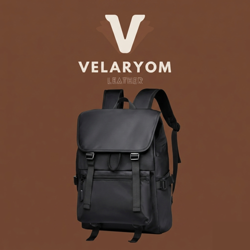 Morral Universitario en Cuero Fino Negro – Ideal para Portátil y Uso Diario 🎒 Envío Gratis