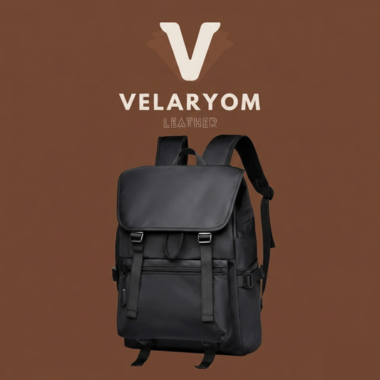 Morral Universitario en Cuero Fino Negro – Ideal para Portátil y Uso Diario 🎒 Envío Gratis